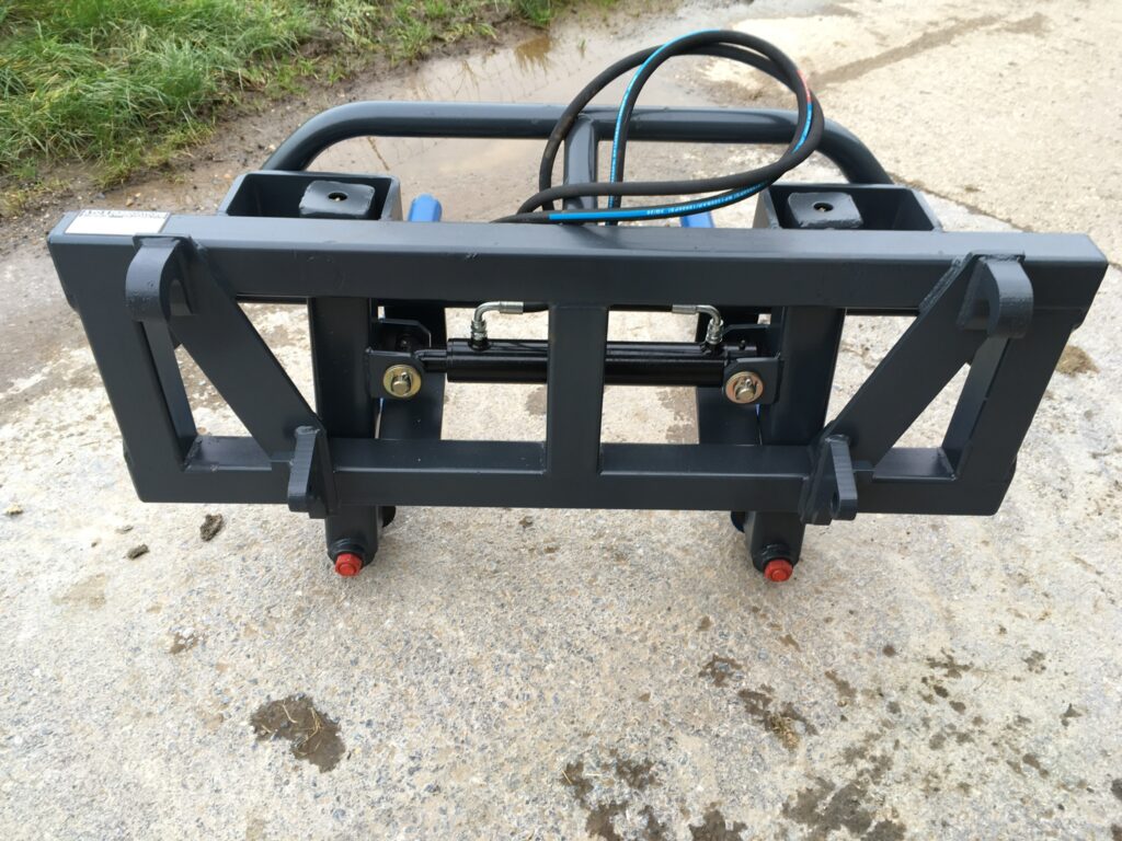 New A to Z Round bale handler, tines inside removable rollers, euro 8 brackets and pipes