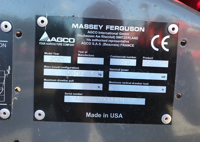 Massey Ferguson 2270TP Baler (Square)