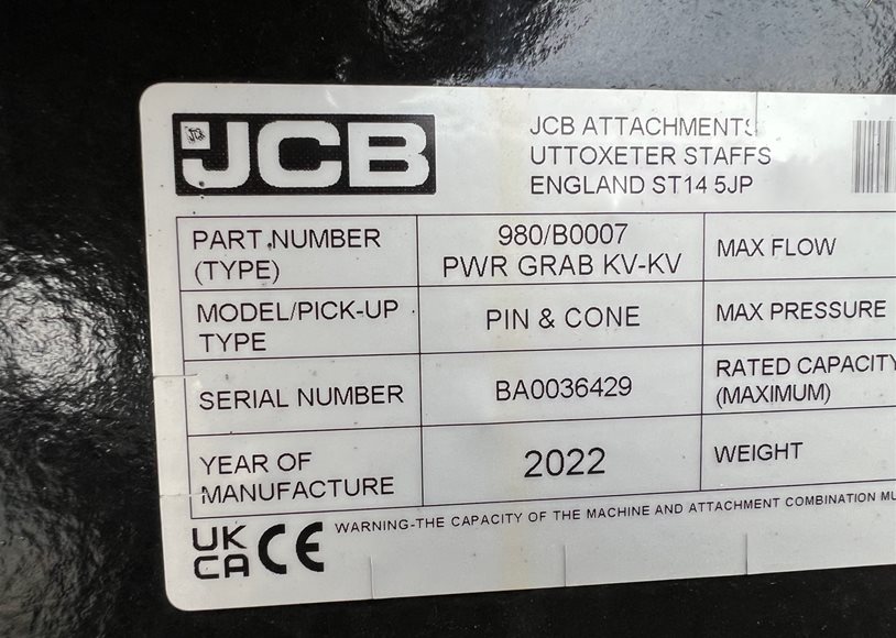 Jcb GRAB Forklift Accs