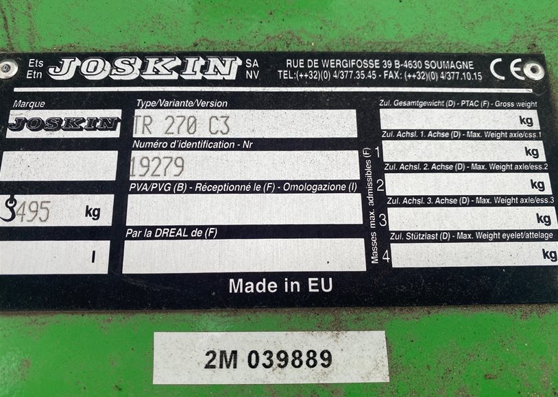 Joskin TR/270/C3 Topper