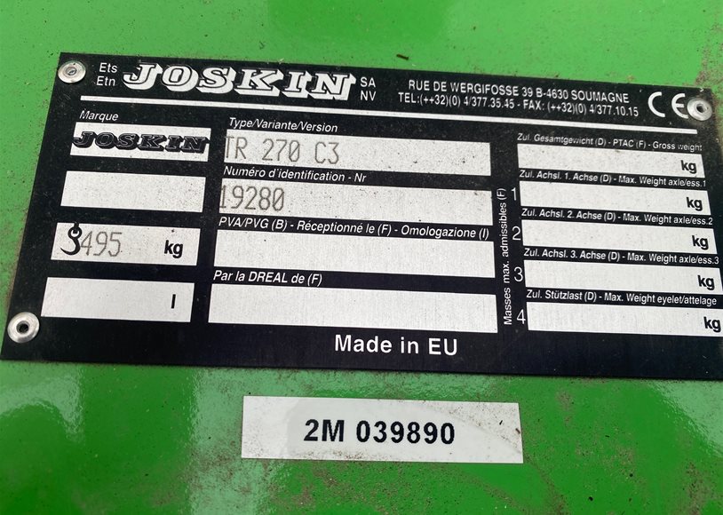 Joskin TR/270/C3 Topper