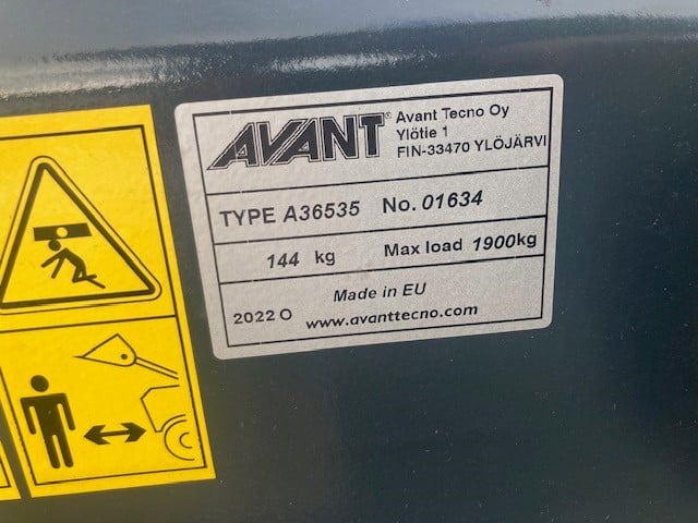 AVANT HEAVY DUTY BUCKET 1600MM