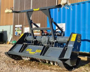 NEW VALENTINI SIOUX 2M HEAVY DUTY FORESTRY MULCHER WITH HYDRAULIC PUSHER BAR