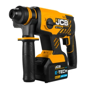 JCB 18V BRUSHLESS SDS ROTARY HAMMER DRILL WITH 5.0AH LITHIUM-ION BATTERY IN L-BOXX 136 POWER TOOL CASE