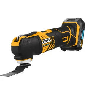 JCB 18V MULTI-TOOL WITH 2.0AH AND 4.0AH BATTERIES IN W-BOXX 136 POWER TOOL CASE