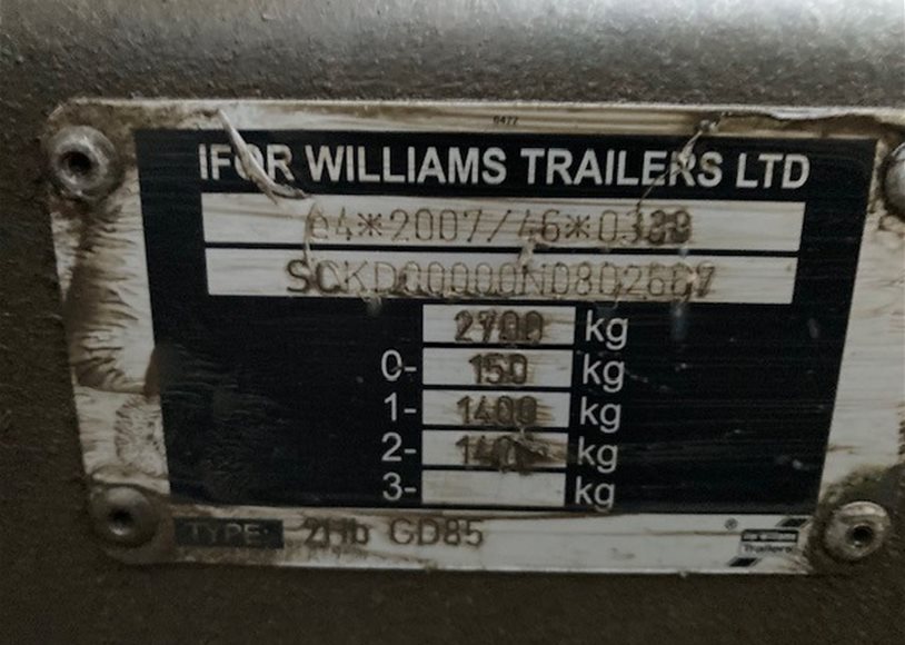 Ifor Williams GD85G General