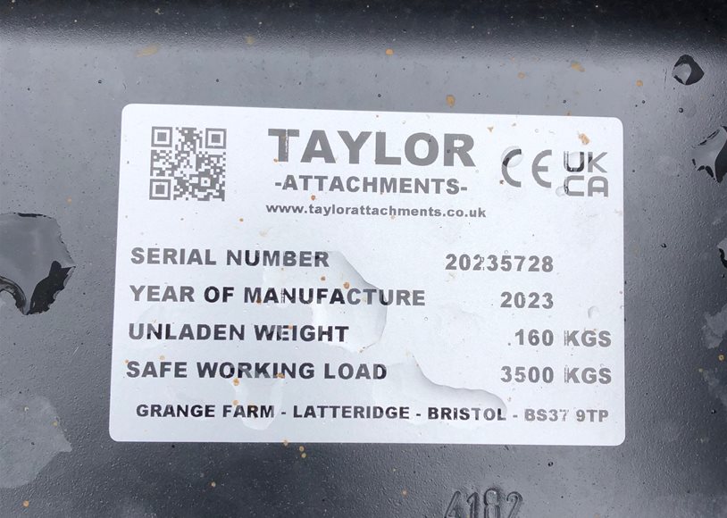 Taylor Attacments ADAPTOR HD Forklift Accs