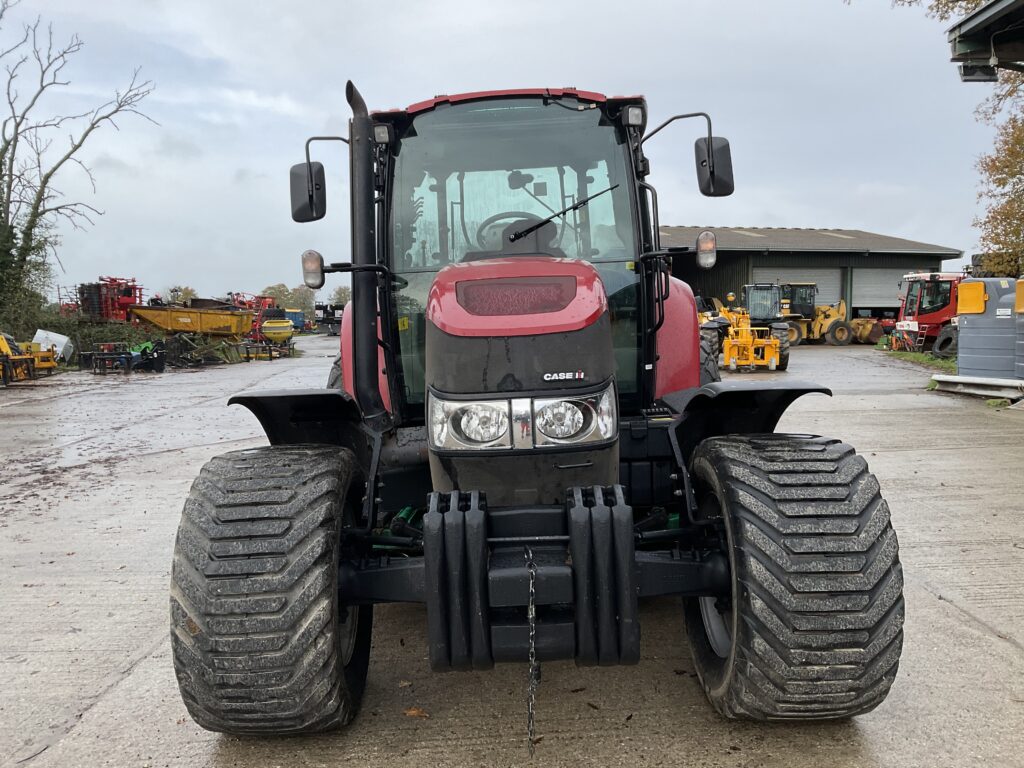 CASE IH 95U FARMALL WITH RANSOMES HYDRAULIC 5/7 MK IV GANG MOWER