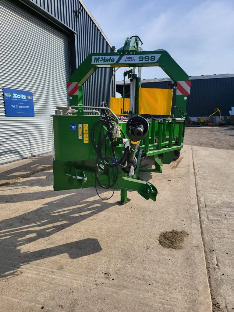 NEW MCHALE 998 HIGH SPEED-SQUARE BALE WRAPPER