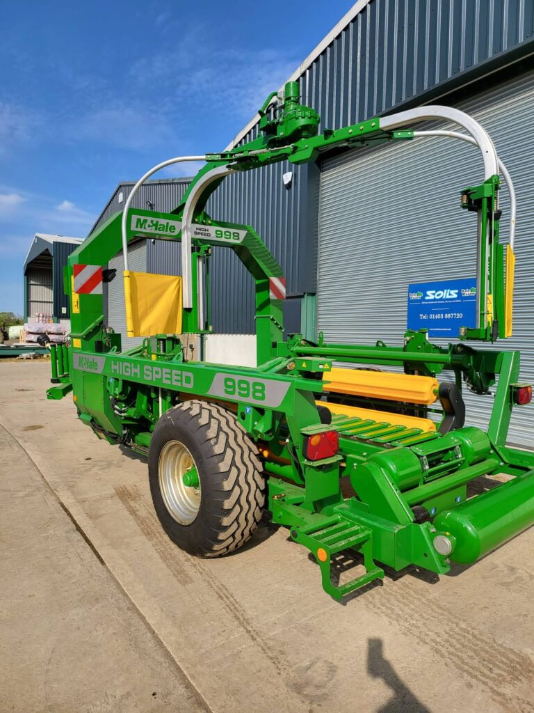 NEW MCHALE 998 HIGH SPEED-SQUARE BALE WRAPPER