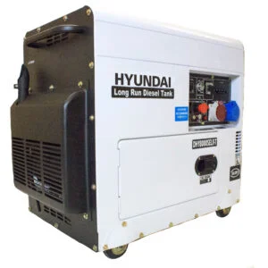 FULL POWER 5.5KW SINGLE/3-PHASE DIESEL GENERATOR, 230V/400V, LONG RUN TANK 3000RPM AIR-COOLED – SILENCED