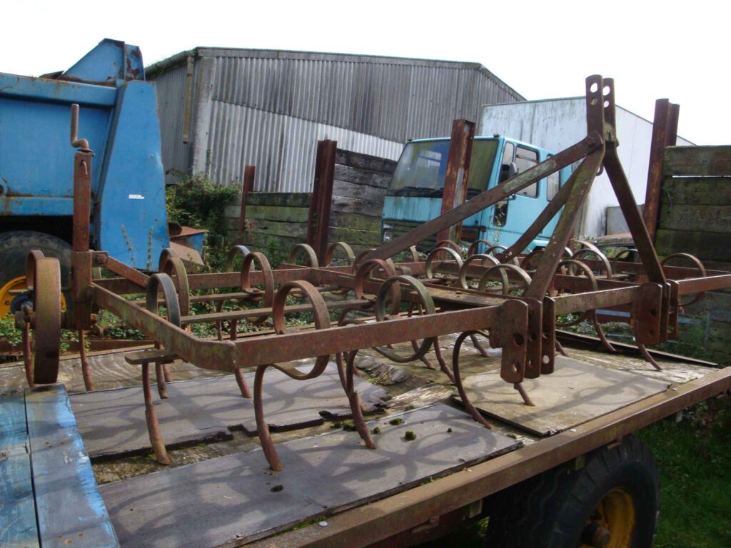 Pig tail spring tine cultivator