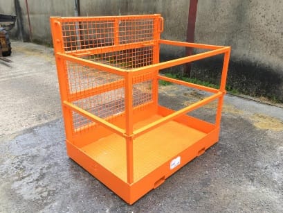 New A-Z fabrications 2 person work platform, to fit on pallet forks