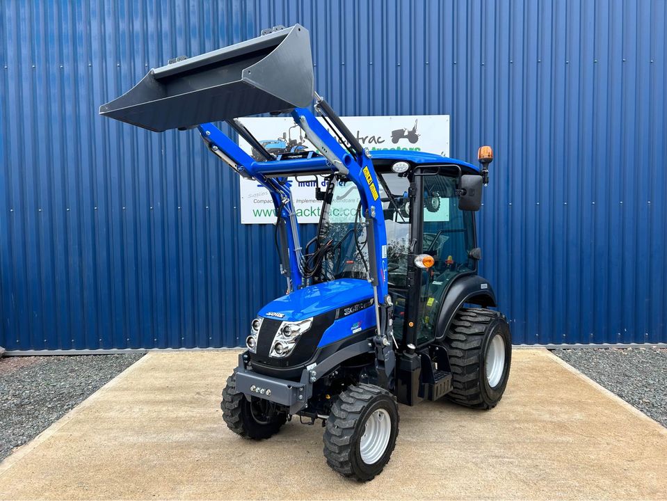 New Solis 26 HST (Hydrostatic) Compact Tractor With Cab, Loader & Bucket