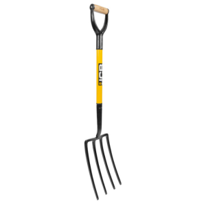 JCB – PROFESSIONAL SOLID FORGED CONTRACTORS FORK – GARDEN FORK HEAVY DUTY PROFESSIONAL SITE AND GARDENING TOOLS