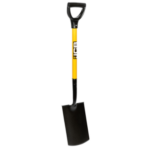 JCB – PROFESSIONAL SOLID FORGED TREADED CARBON STEEL DIGGING GARDEN SPADE – PROFESSIONAL LONG HANDLE SITE AND GARDENING TOOLS