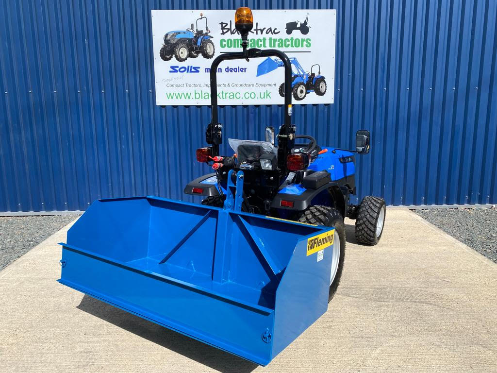 New Fleming 5ft Tipping Transport Box For Compact Tractor