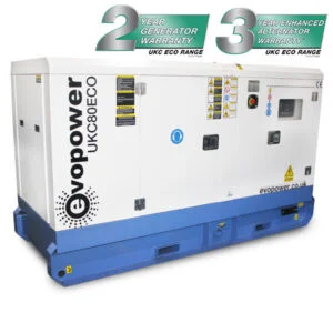 230/400V THREE PHASE – CUMMINS ENGINE, DEEP SEA CONTROL PANEL, CHINT BREAKERS, VARTA BATTERIES, WATER HEATER & BATTERY CHARGER INCLUDED STANDBY POWER: 64 KW / 80 KVA PRIME POWER: 58 KW / 73 KVA