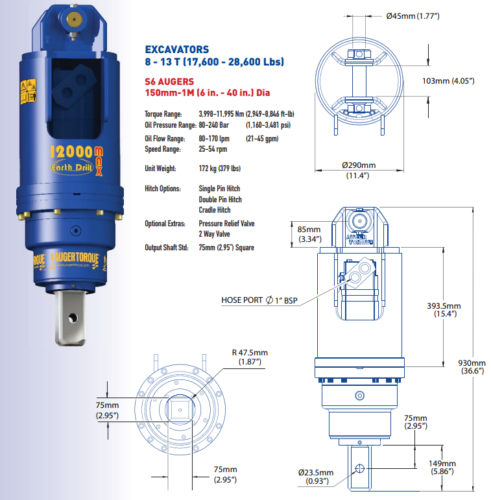 Auger Torque 12000 MAX