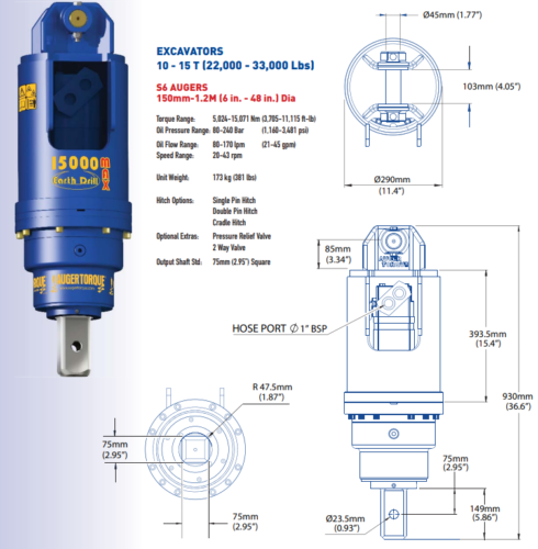 Auger Torque 15000 MAX