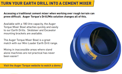 Auger Torque CM180 Cement Mixer Bowl