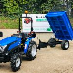 New Oxdale Heavy Duty 1.5 Tonne Dropside Tipping Trailer With Extension Mesh Sides