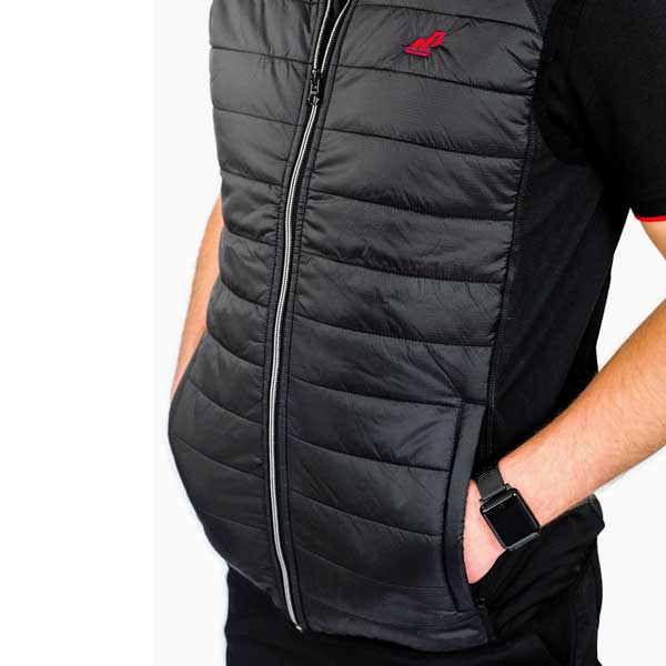 Yanmar Unisex Black Sleeveless Bi-Material Jacket