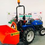 New Solis 20 Compact Tractor With New 4ft Fleming Hydraulic Tipping Transport Box