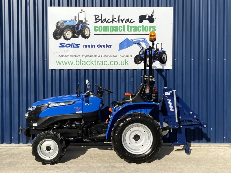 New Solis 20 Compact Tractor With New Beaconsfield Mole Plough