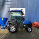 New Solis 26 HST (Hydrostatic) 4WD Compact Tractor With Cab, New DW Tomlin Heavy Duty Front Mounted Snowplough & New 500 Litre Fleming Grit / Salt Spreader