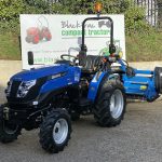 New Solis 26 Compact Tractor With New Maple Machinery Heavy Duty 1.45m Hydraulic Offset Flail Mower