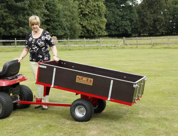 SCH Supplies-Wooden Trailer- Wheel Timber Tipping Trailer – GWTS10