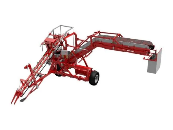 SATOR XXL HARVESTER WITH CONVEYOR ON A TRAILER