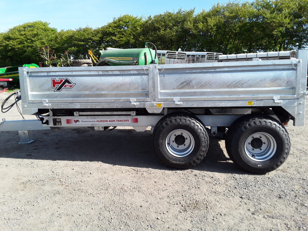 NEW HUDSON DROP SIDE TIPPING TRAILER