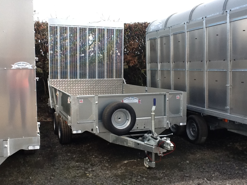 NEW GRAHAM EDWARDS FLAT BED 10FT X 6FT GENERAL PURPOSE TRAILER C/W ONE PIECE LOADING RAMP