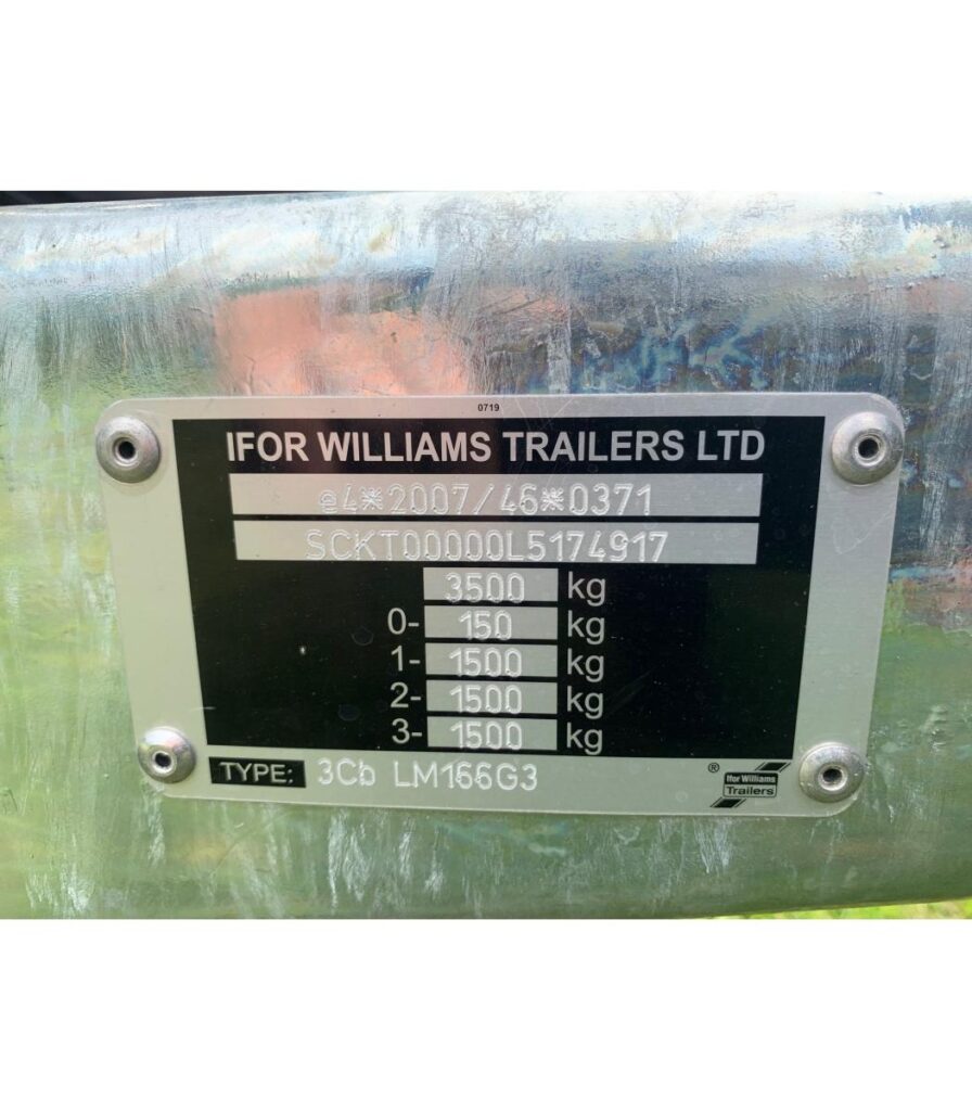 New Ifor Williams LM166G3 Trailer