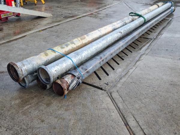 6 METERS LONG 8" PIPES