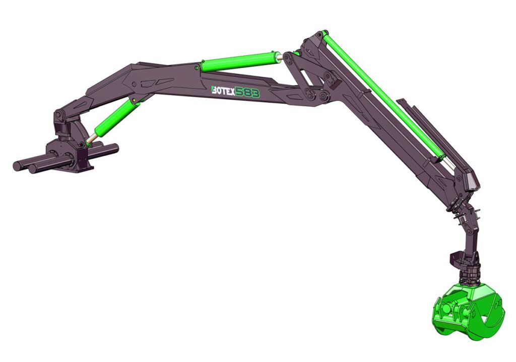 Botex 583 Double Extension Forestry Timber Loader