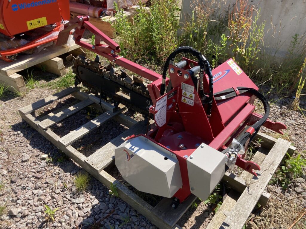 Ventrac KY400 trencher attachment