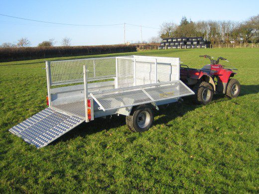 CLH Livestock Mesh Drop Side Trailer