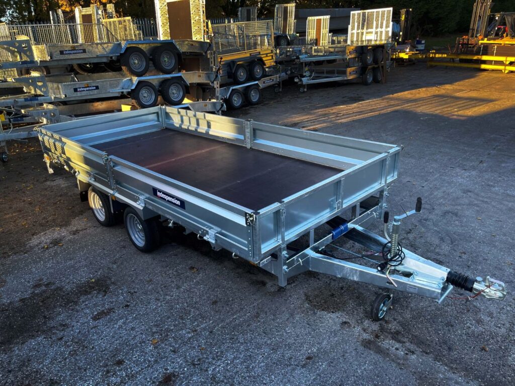 Indespension Braked 10’x6’6″ Twin Axle Flatbed Trailer