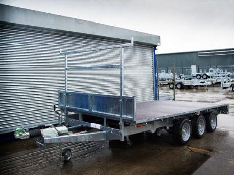 Indespension Braked 14’x6’6″ Triple Axle Flatbed Trailer