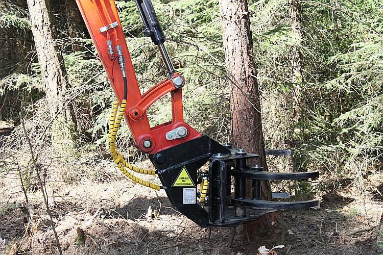 JAK 250 Excavator Tree Shear Grapple