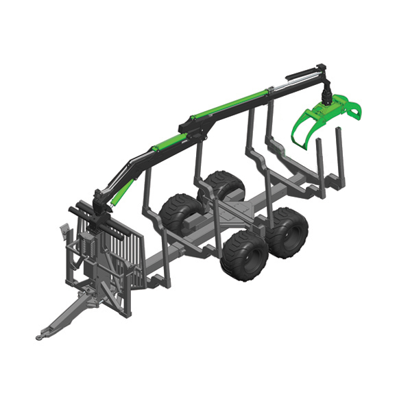 Botex XL PRO-14 Forestry Timber Trailer