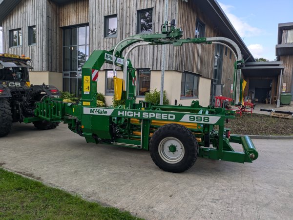 McHale 998 HiSpeed Square Bale Wrapper