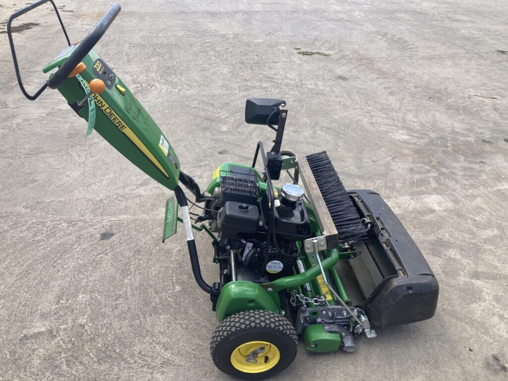 John Deere 220E walk behind greens triple