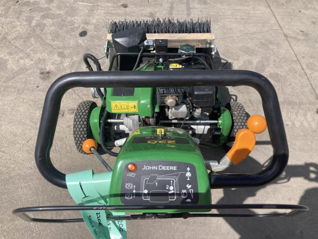 John Deere 220E walk behind greens mower