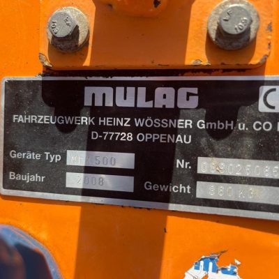 Mulag MFK500 Front Mower