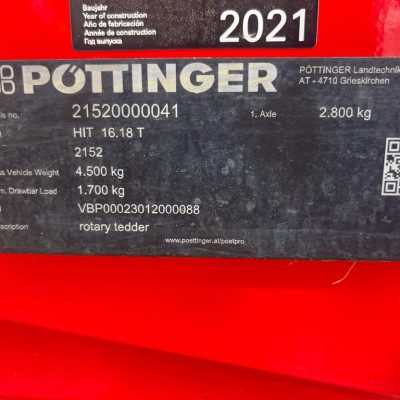 Pottinger HIT 16.18T Grass Tedder