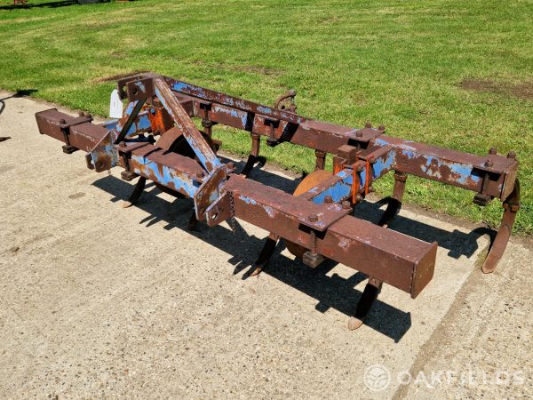 Blue coloured mounted 10′ cultivator